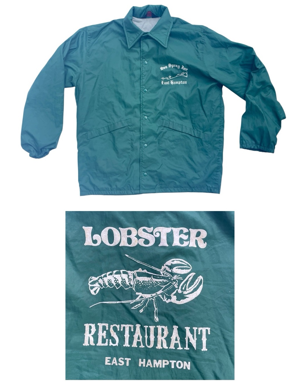 RARE VTG ‘70’s Lobster Restaurant Sea Spray Inn East Hampton NY Pla-Jac Jacket